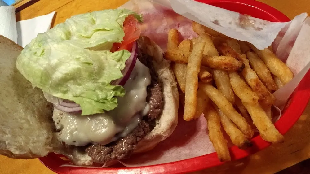 Hamburger with Fries